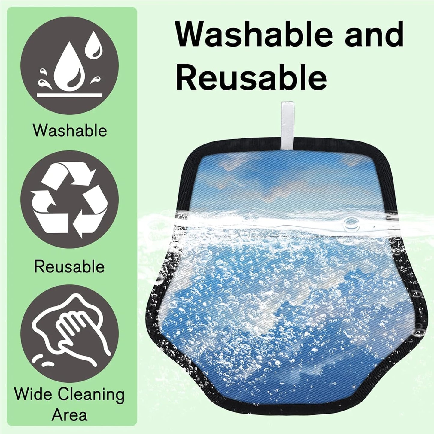 Blue Galaxy Pattern Print 2Pcs Electrostatic Reusable Pet