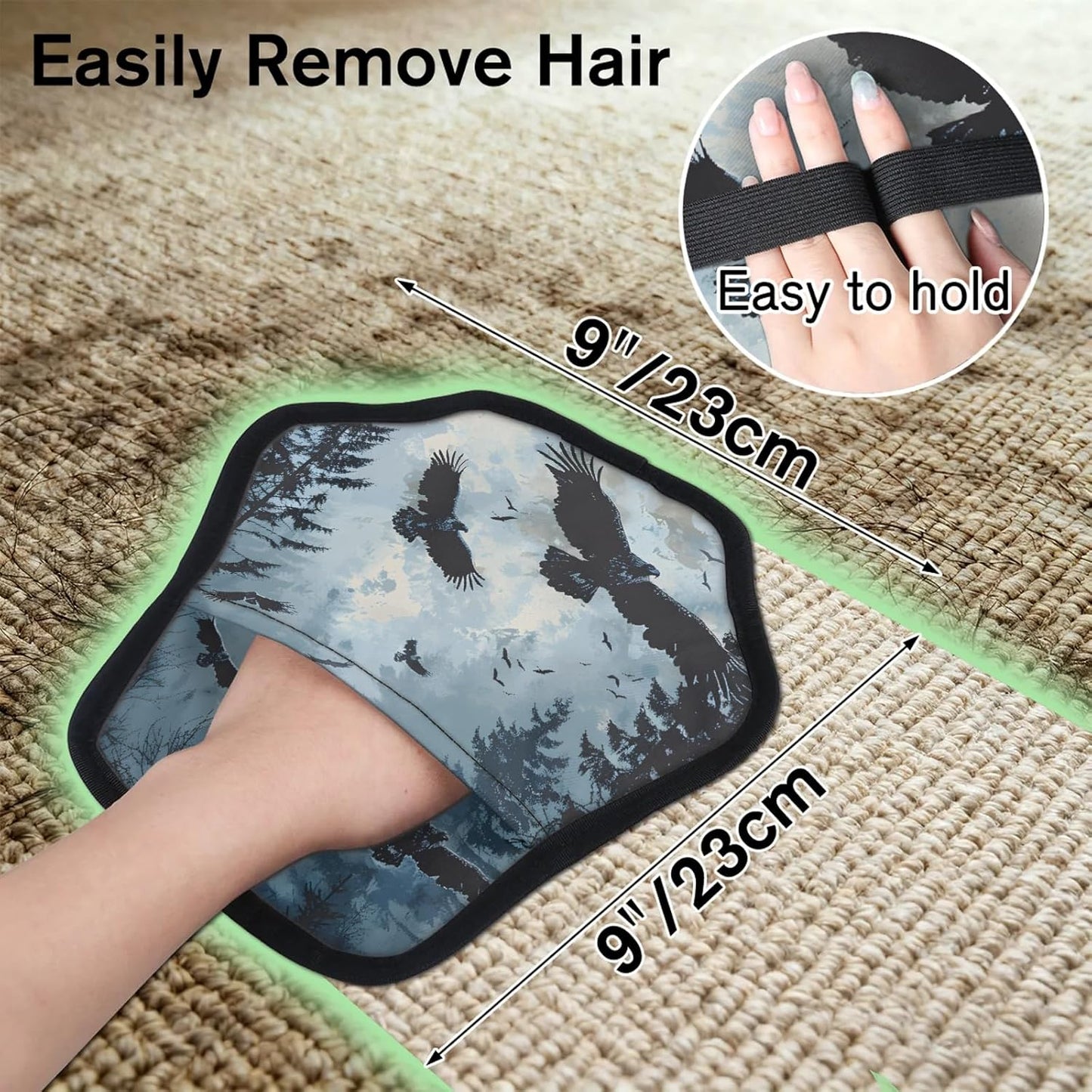 Pet Hair Removal Glove for Dogs Cats Reusable Washable Set