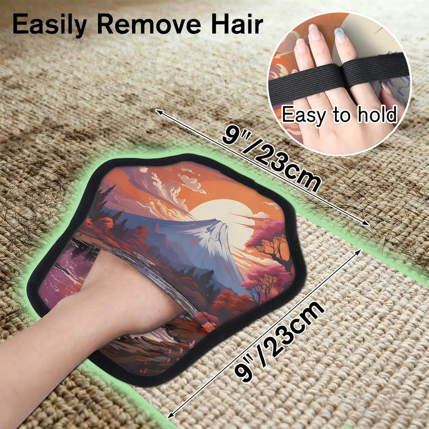Pet Hair Removal Glove for Dogs Cats Reusable Washable Set