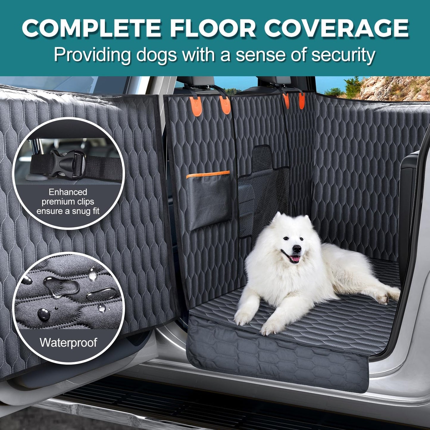 XL Trucks Dog Car Seat Cover for Back Seat Crew Cab with