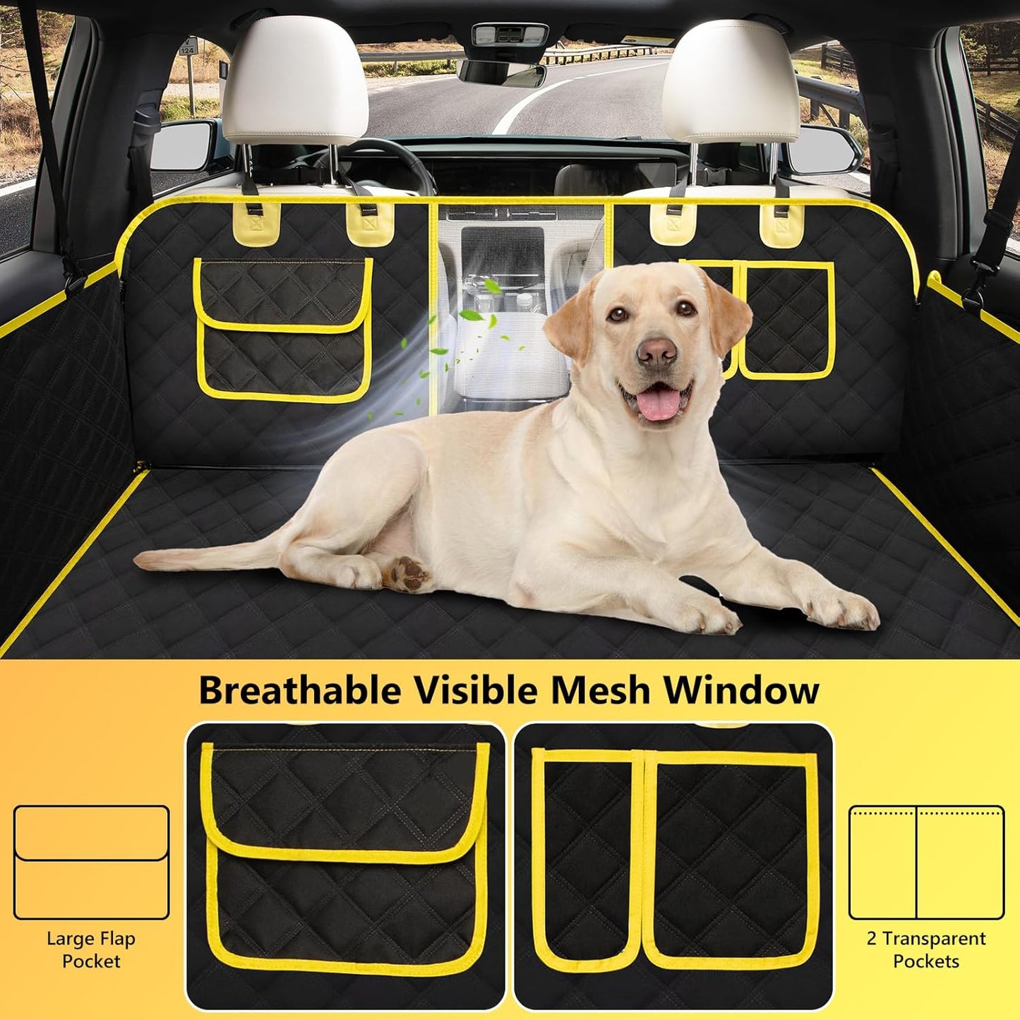 Dog Car Seat Cover: Waterproof Back Seat Extender for Dogs