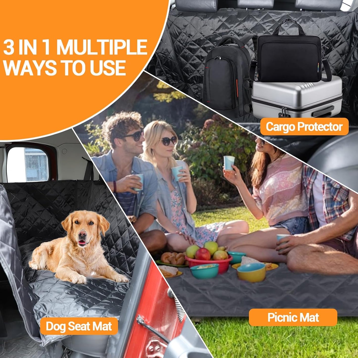 Dog Seat Cover Compatible with Toyota FJ Cruiser 2007-2021