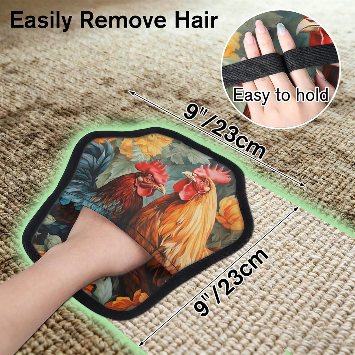 Pet Hair Removal Glove for Dogs Cats Reusable Washable Set