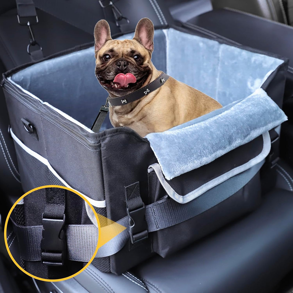 Foldable Dog Car Seat for Small Dogs,Potable Puppy Booster