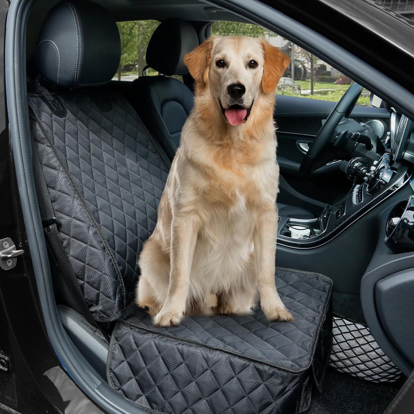 Waterproof Front Seat Car Cover, Full Protection Dog Car