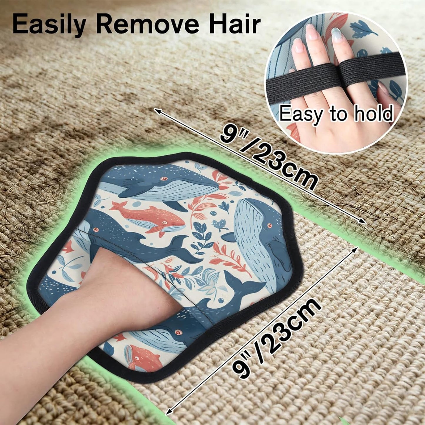 Pet Hair Removal Glove for Dogs Cats Reusable Washable Set