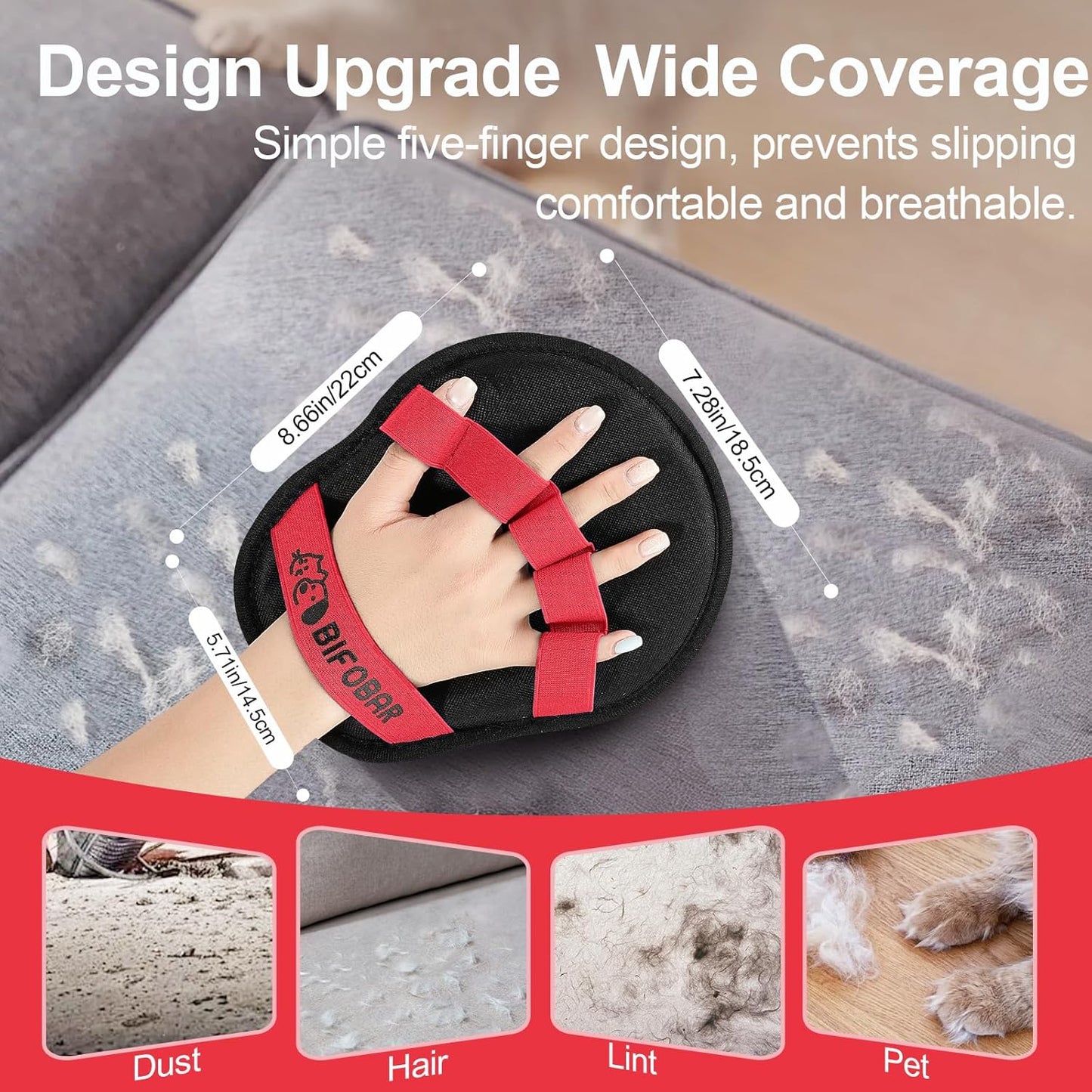 Pet Hair Removal Glove - Magic Brush Electrostatic Mitt