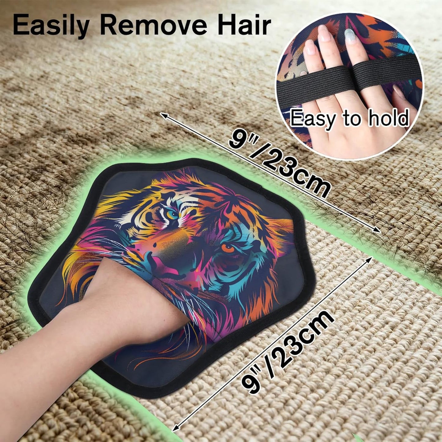 Pet Hair Removal Glove for Dogs Cats Reusable Washable Set