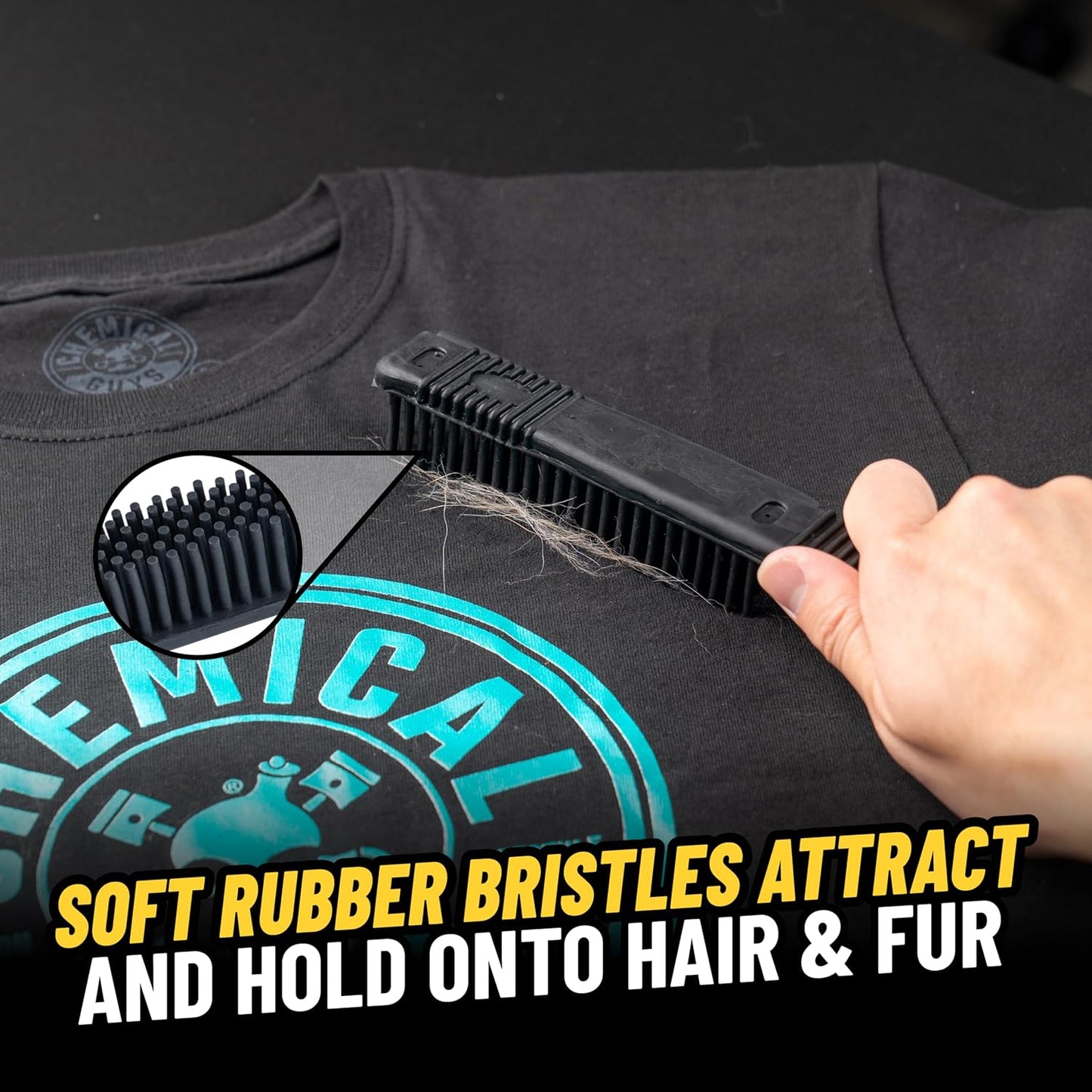 Professional Rubber Pet Hair Removal Brush – Multi Surface