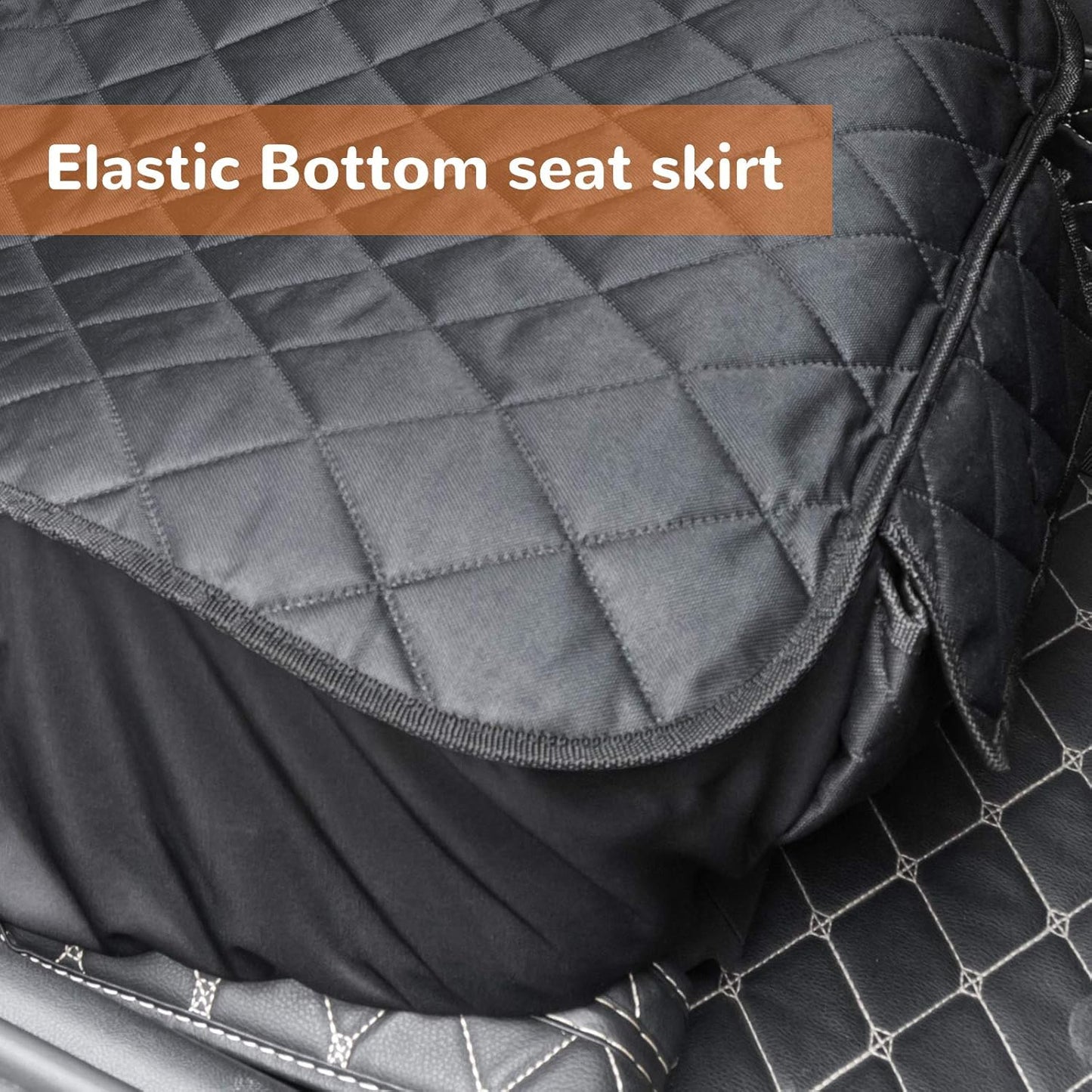 Dog Car Seat Cover for Front Seat, Waterproof Pet Car Seat