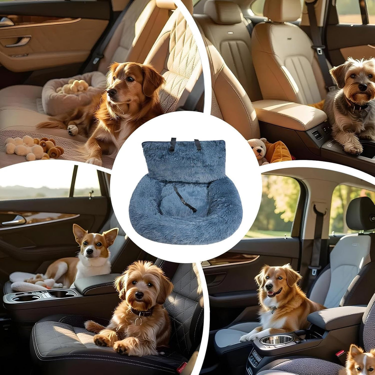Dog Seat for Car | Soft Dog Car Seat Boosters | Pet