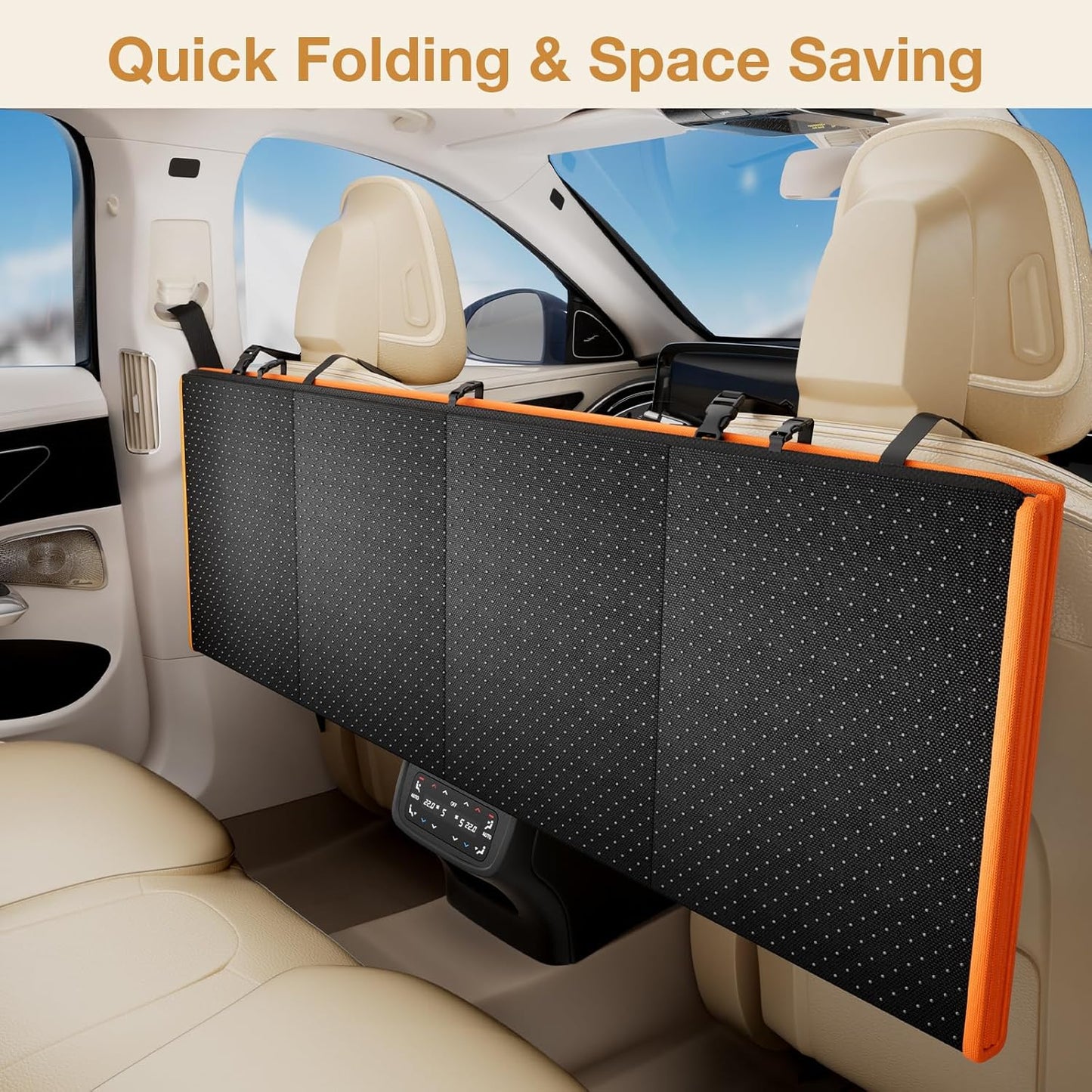 Dog Car Seat Cover for Back Seat, Back Seat Extender for