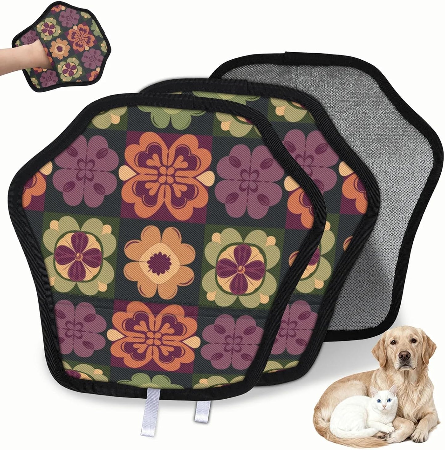 Boho Shamrock 2Pcs Electrostatic Reusable Pet Hair Removal