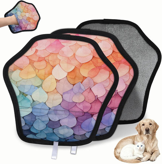 Colourful Leaves 2Pcs Electrostatic Reusable Pet Hair