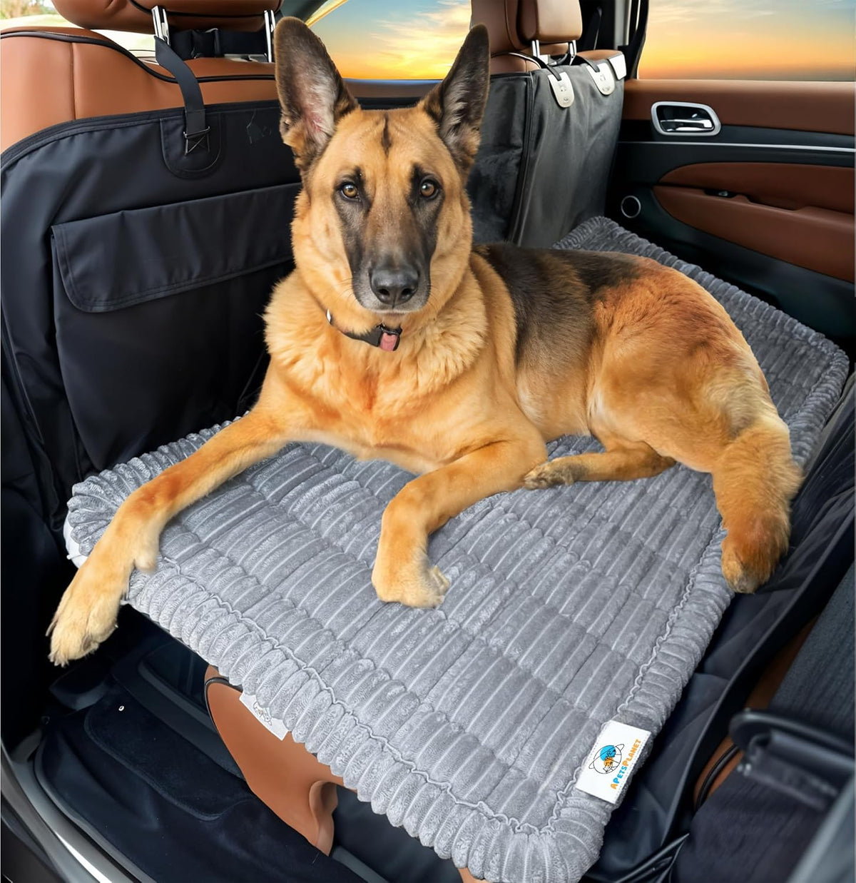 Dog Bed for Car Back Seat Extender - Non-Slip Backseat