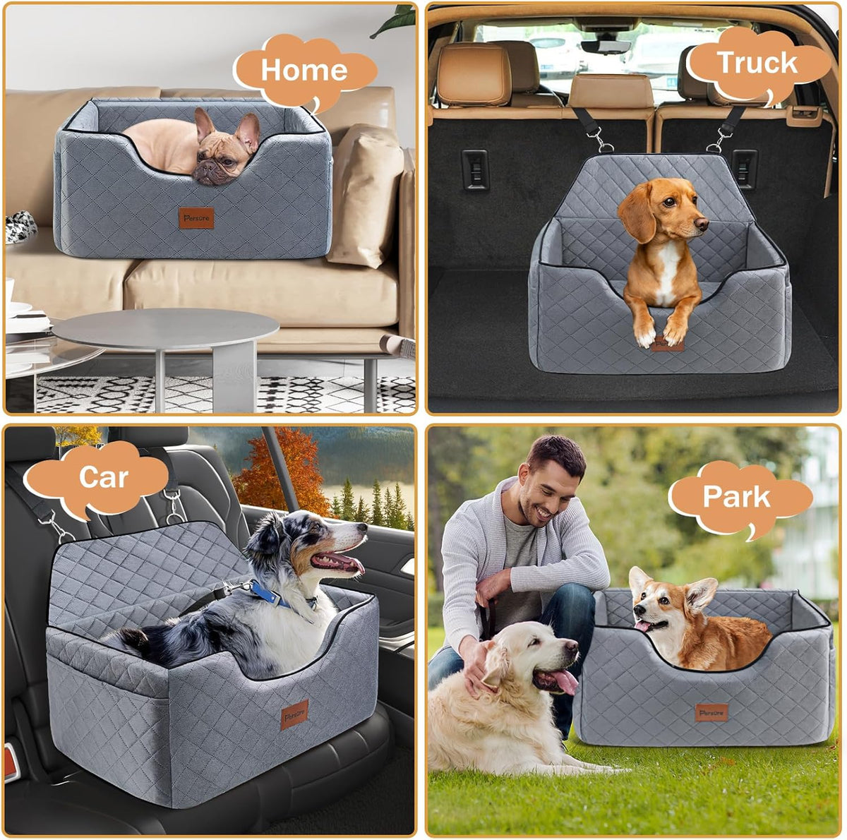 Dog Car Seat for Large-Medium Dogs: Pet Car Seat