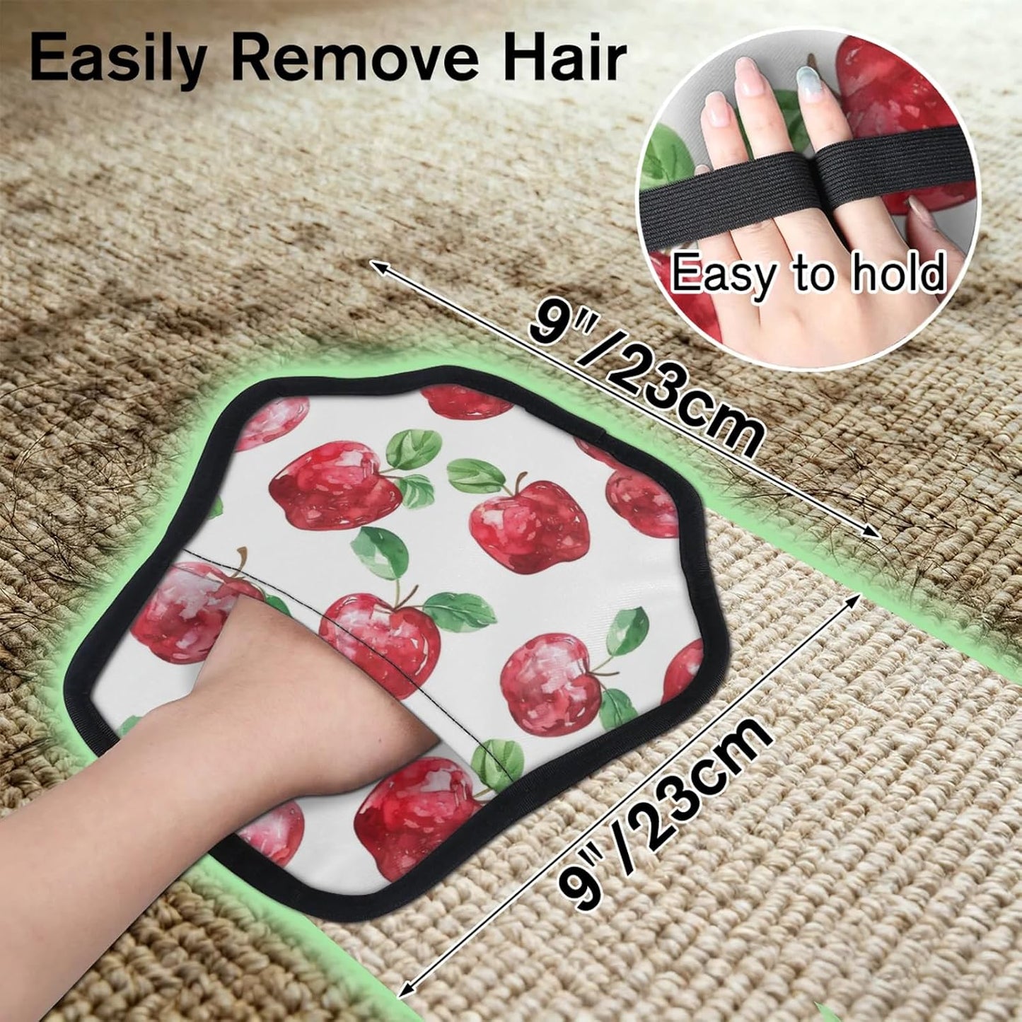 Apples Watercolor 2Pcs Electrostatic Reusable Pet Hair