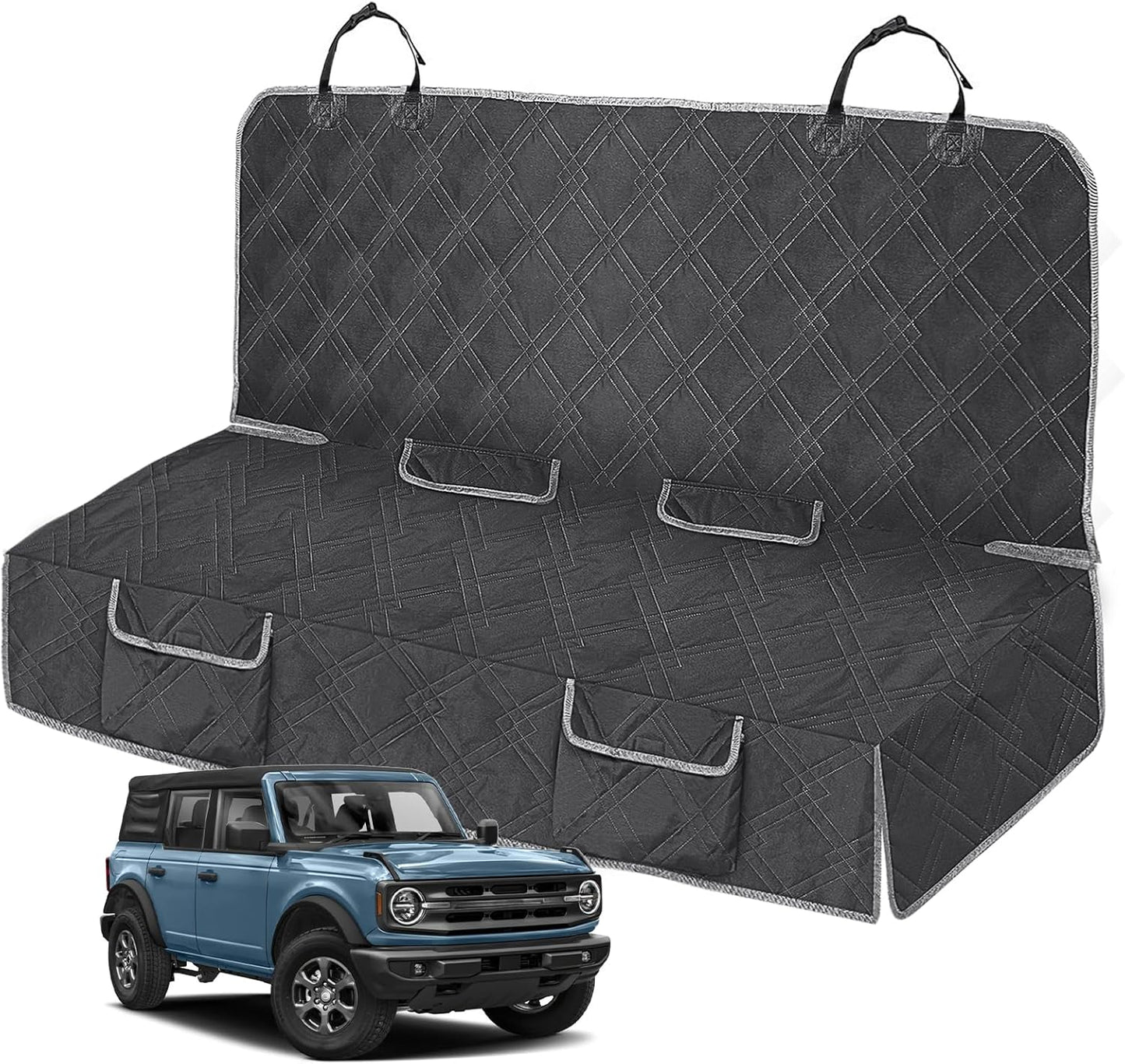 Dog Car Seat Cover Compatible with Ford Bronco 4 Door