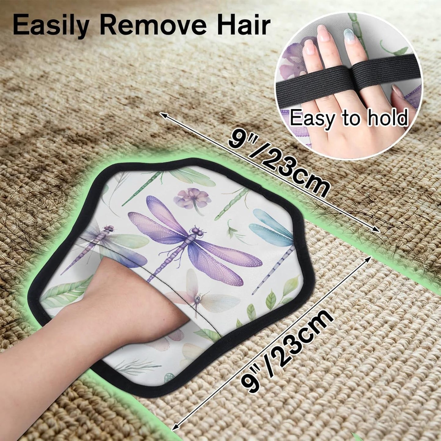 Kawaii Dragonfly 2Pcs Electrostatic Reusable Pet Hair