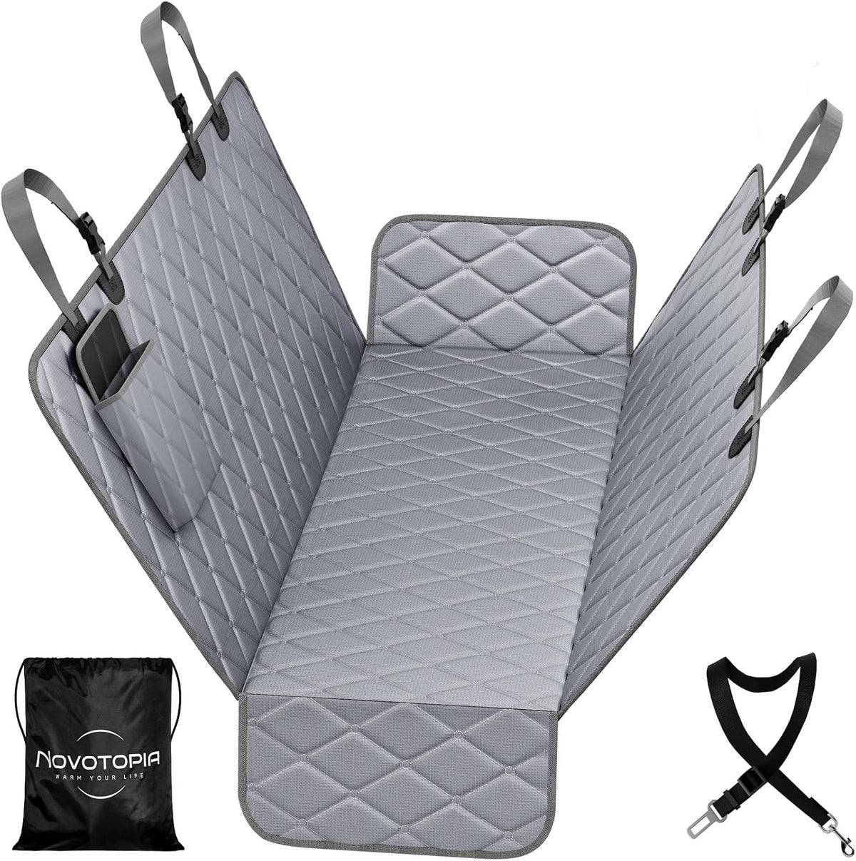 Dog Car Seat Cover for Back Seat , Long-Lasting and Soft