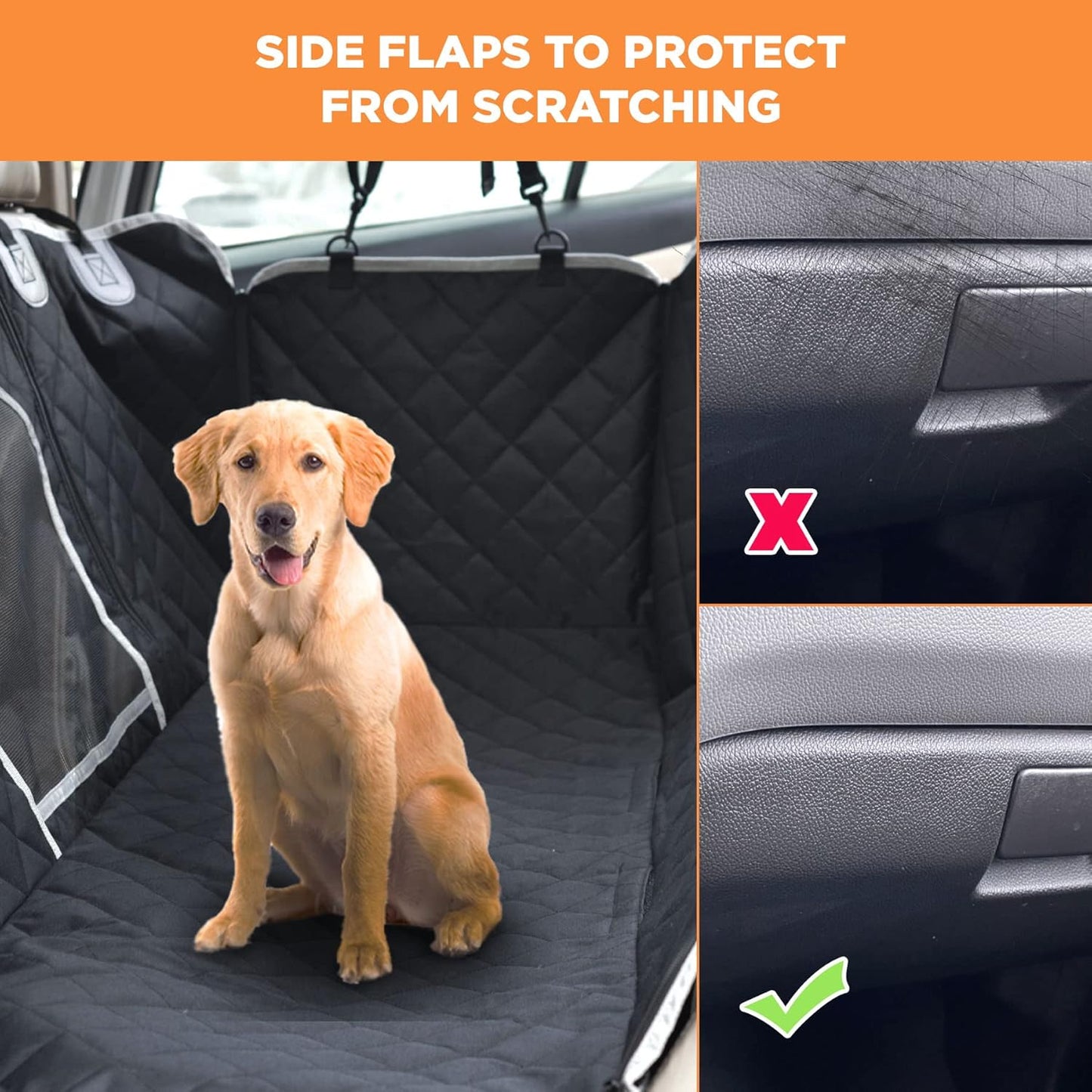 Durable Dog Car Seat Cover to Protect from Scratches, Dirt