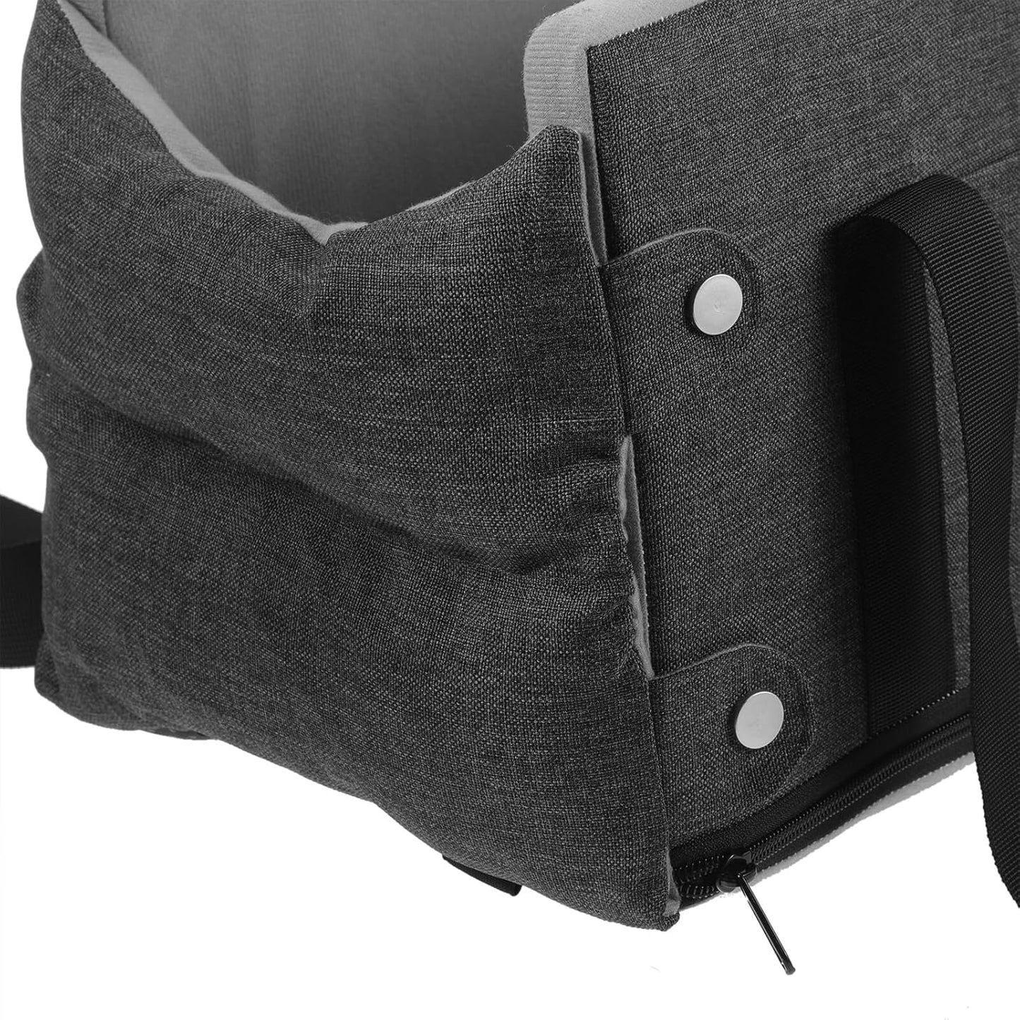 Dog Console Seat for Small Dogs and Cats Portable Deep Gray