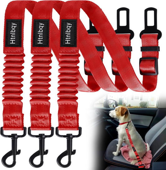 3 Pack Thickened Dog Seat Belt Adjustable Dog Car Seatbelts