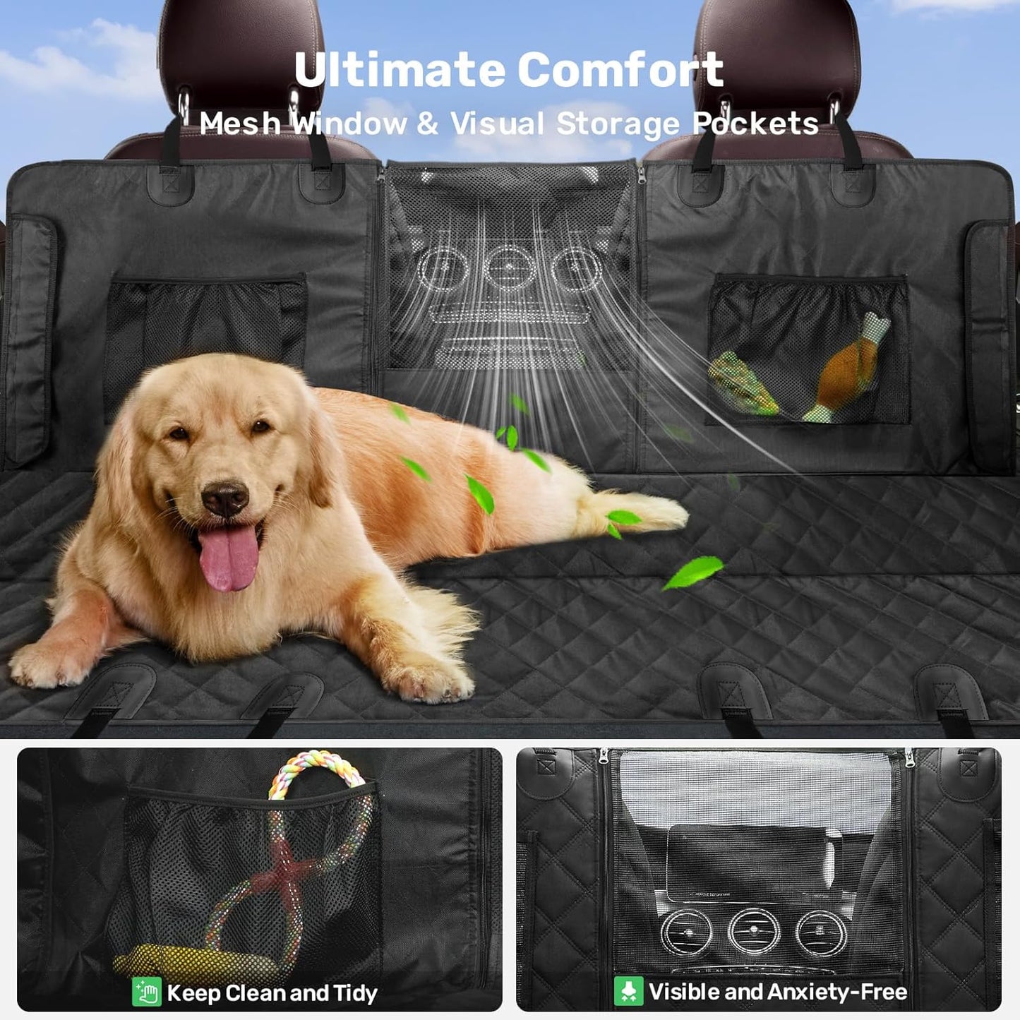 2025 Upgrade Dog Car Seat Cover - Anti-Scratch, Passenger