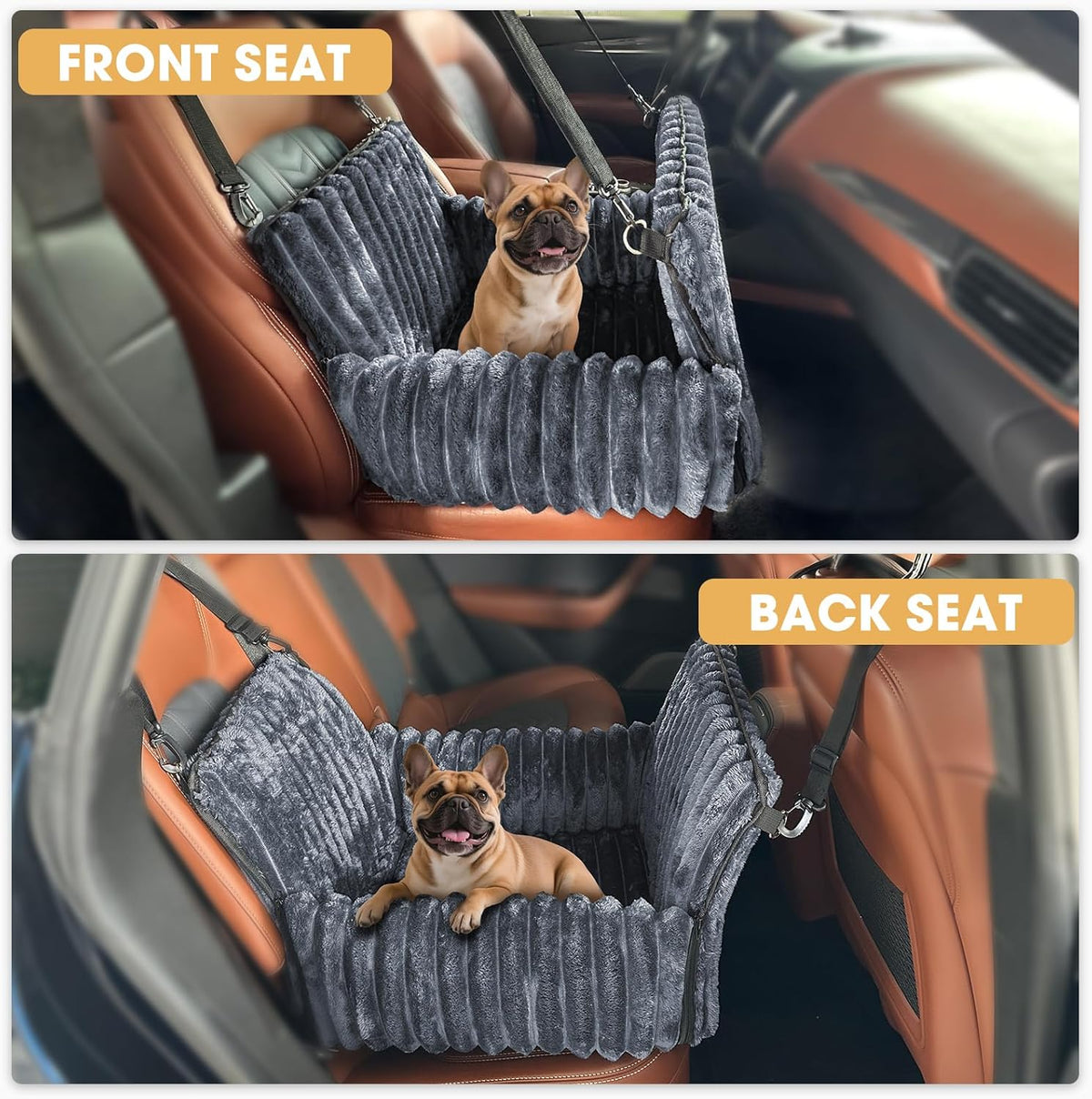 Dog Car Seat for Small/Medium Dogs up to 25 lbs