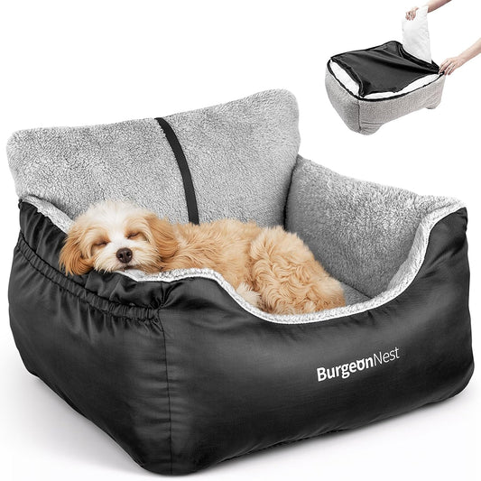 Dog Car Seat for Small Dogs, Soft Pet Car Travel Home Bed