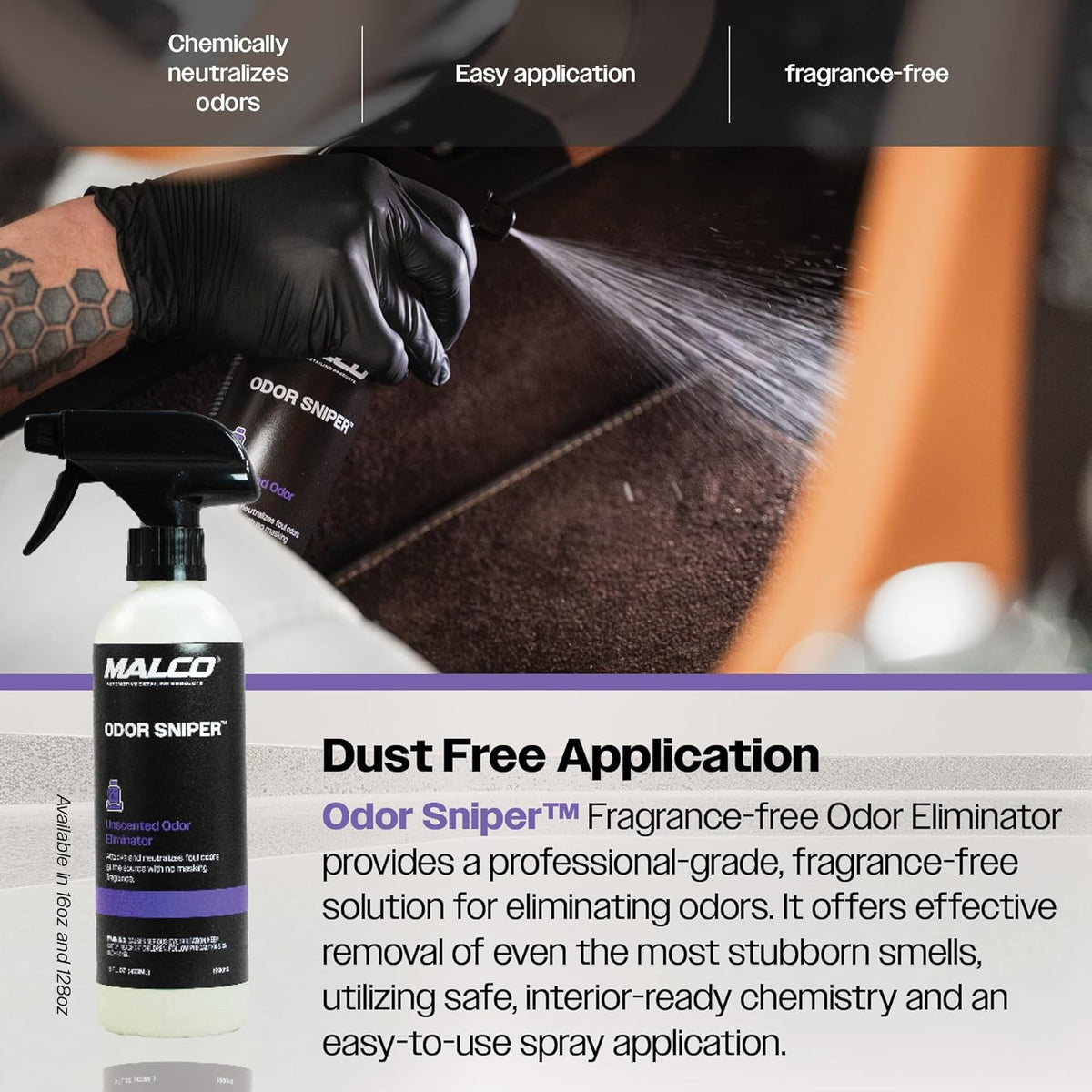 Odor Sniper - Fragrance-Free Odor Eliminator for Car