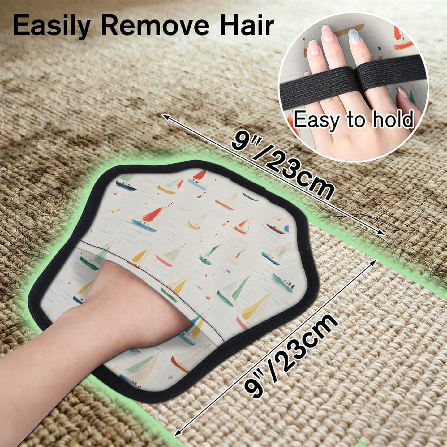 Pet Hair Removal Glove for Dogs Cats Reusable Washable Set
