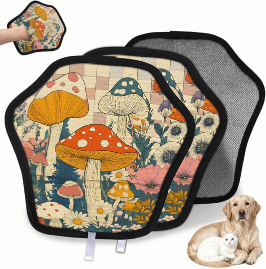 Pet Hair Removal Glove for Dogs Cats Reusable Washable Set