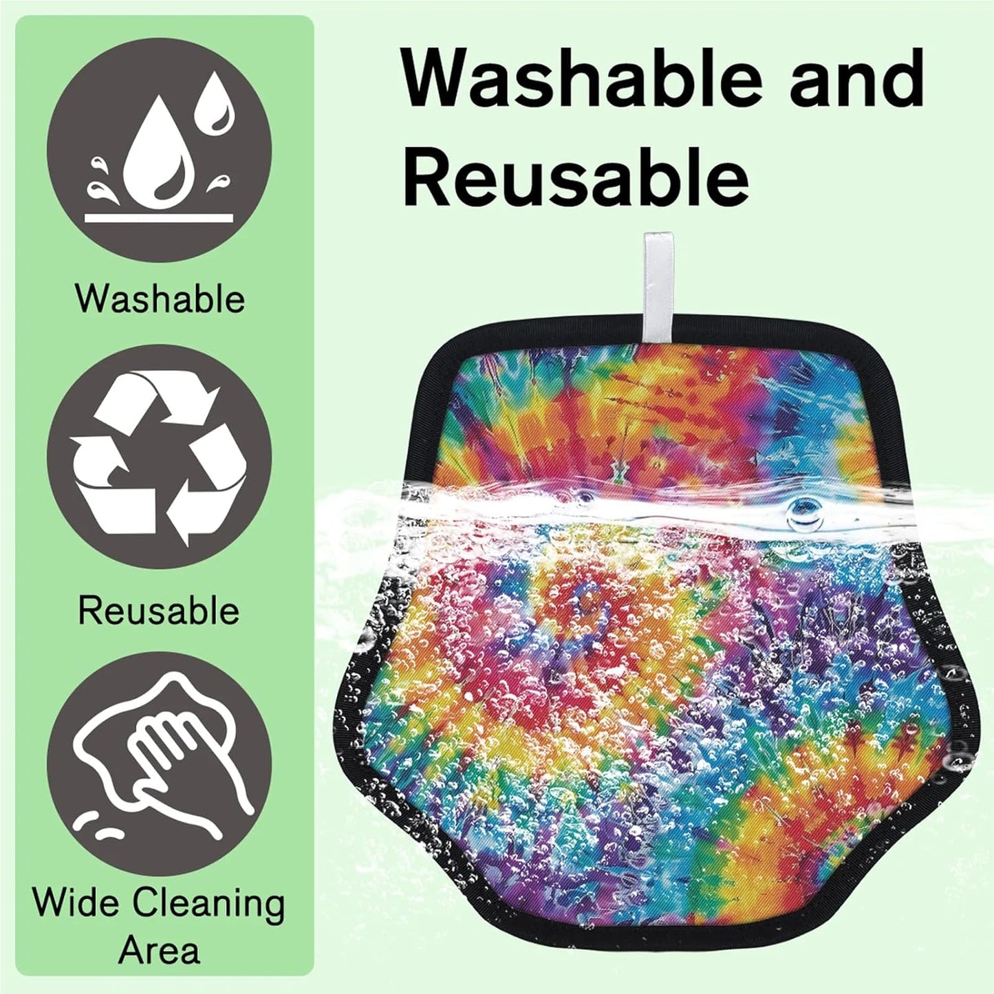 Pattern Tie Dye 2Pcs Electrostatic Reusable Pet Hair