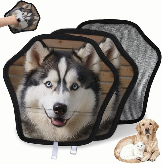 Pet Hair Removal Glove for Dogs Cats Reusable Washable Set