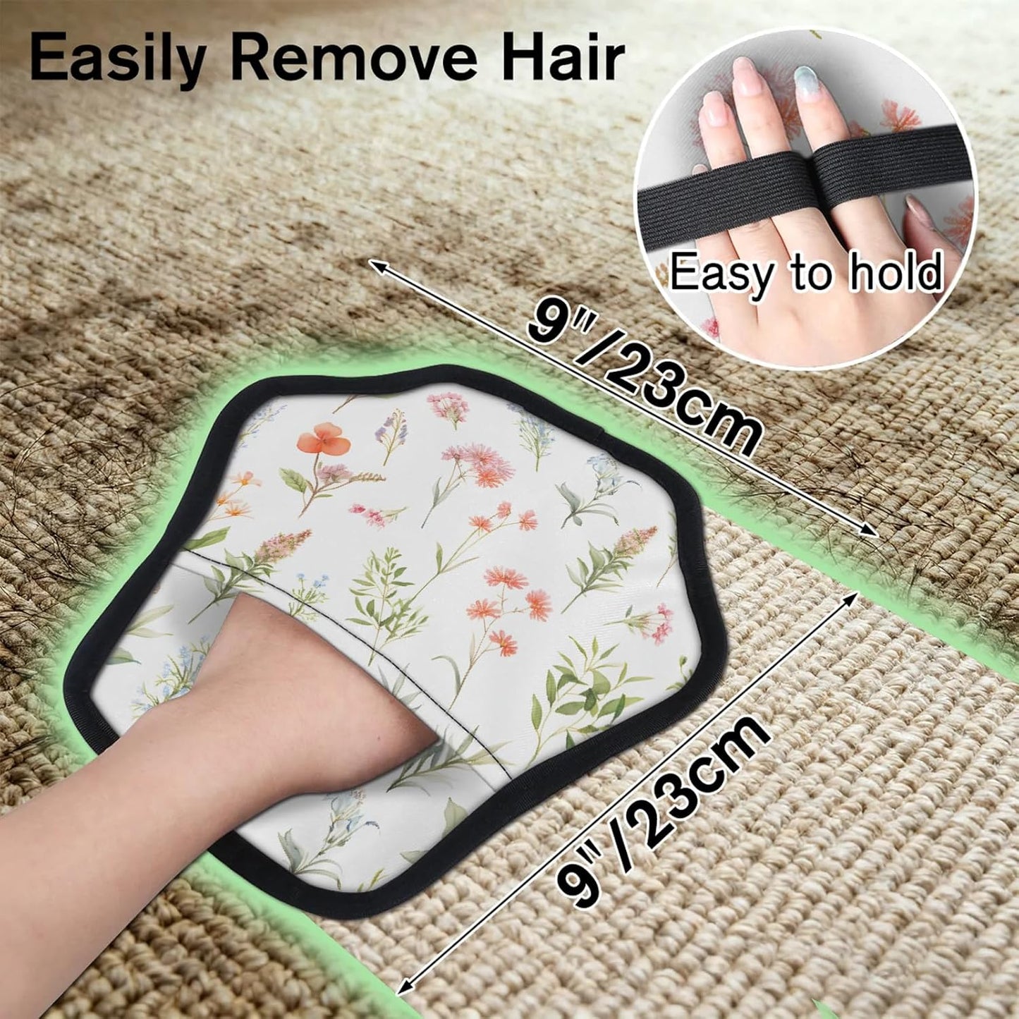 Pet Hair Removal Glove for Dogs Cats Reusable Washable Set