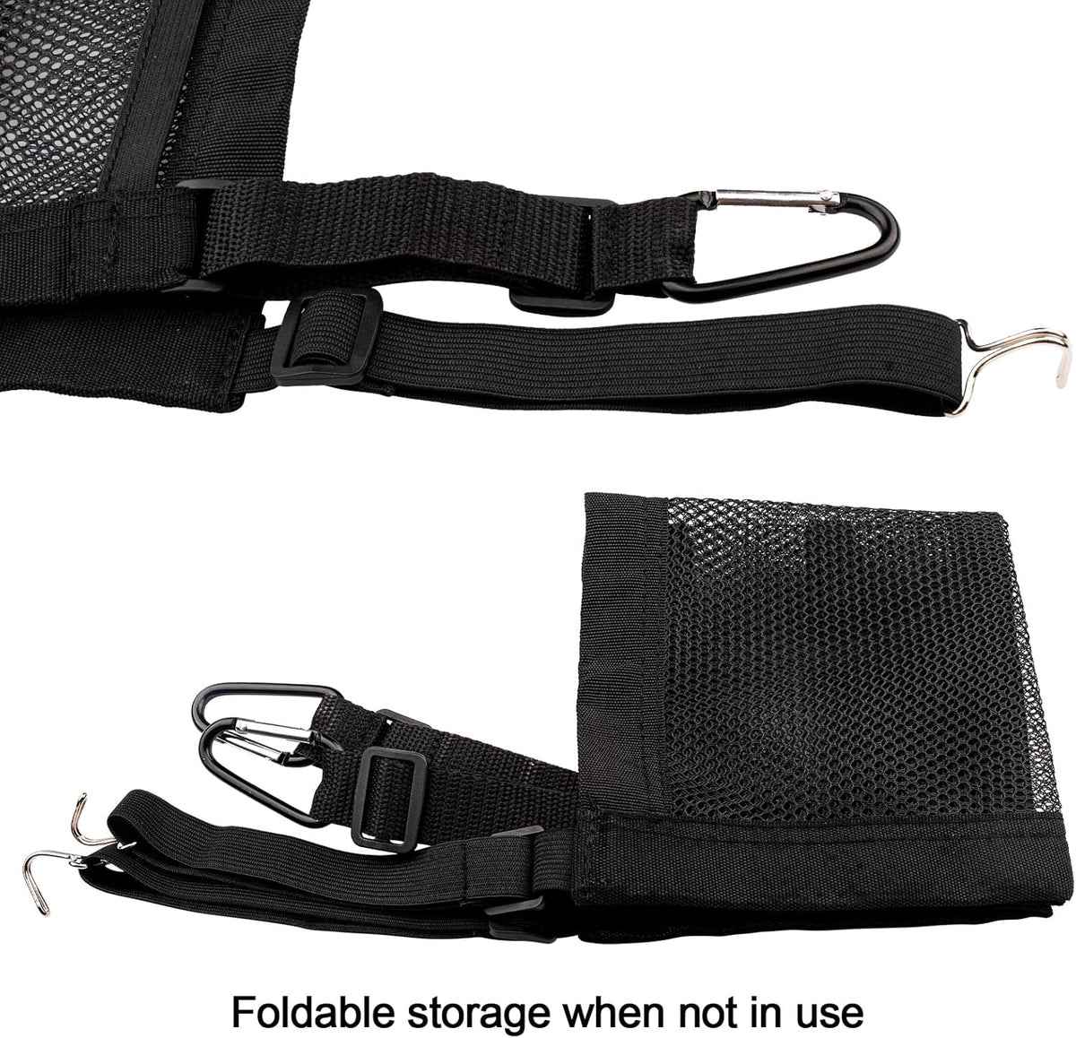 3 Layer Car Mesh Organizer Between Front Seat Backseat Mesh Storage Net Kid Dog Pet Barrier Car Net Pocket Handbag Tissue Purse Holder for SUV, Van
