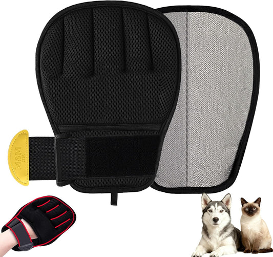 Pet Hair Removal Glove for Cats & Dogs, Patented Adjustable