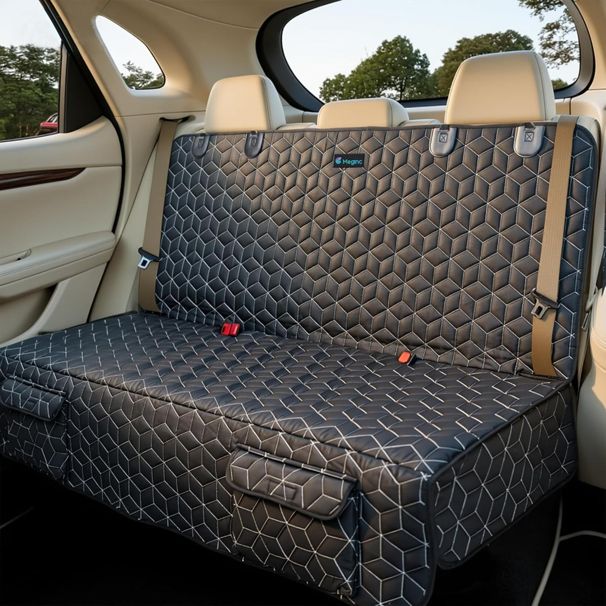 Back Seat Dog Car Seat Cover, Waterproof Car Seat Protector