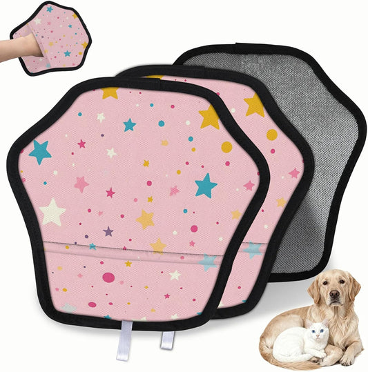 Pet Hair Removal Glove for Dogs Cats Reusable Washable Set
