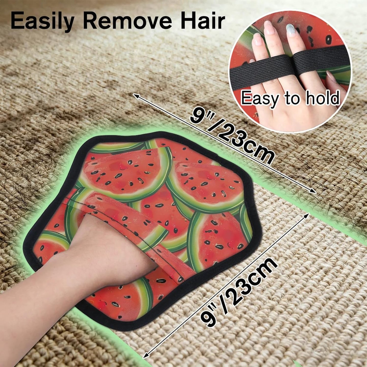 Watermelon Fruit 2Pcs Electrostatic Reusable Pet Hair