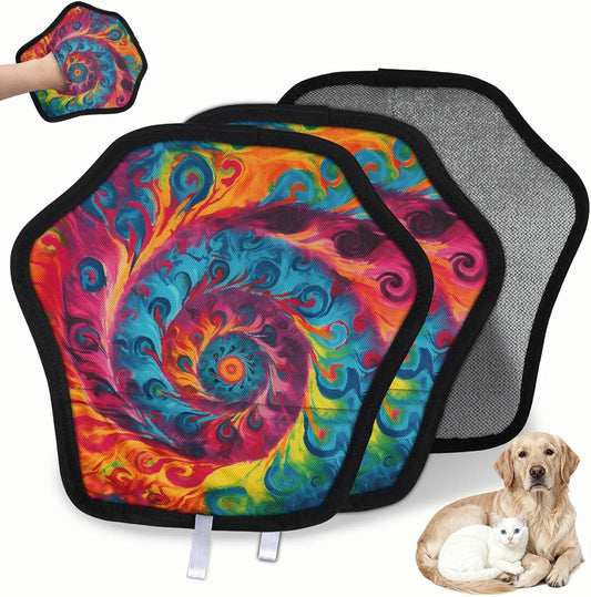 Pet Hair Removal Glove for Dogs Cats Reusable Washable Set
