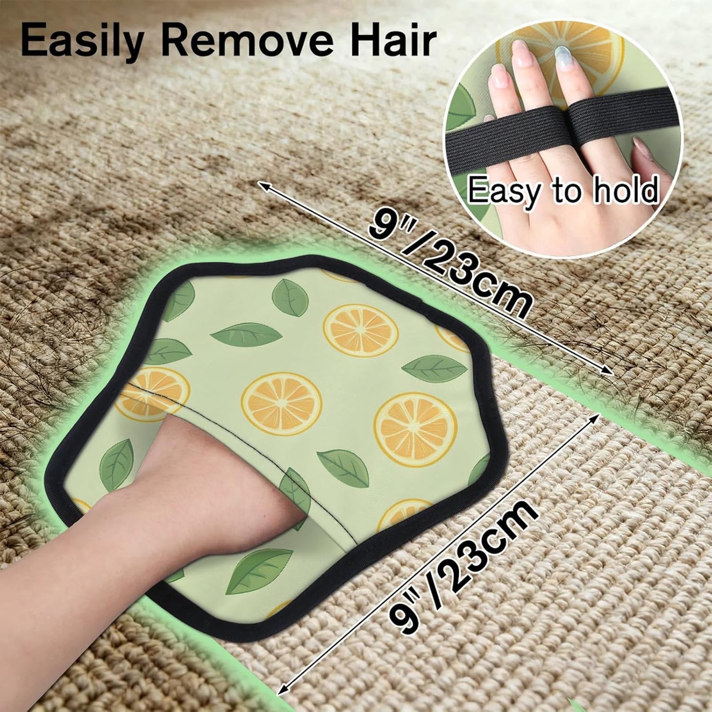 Fruit Lemon Lovely 2Pcs Electrostatic Reusable Pet Hair