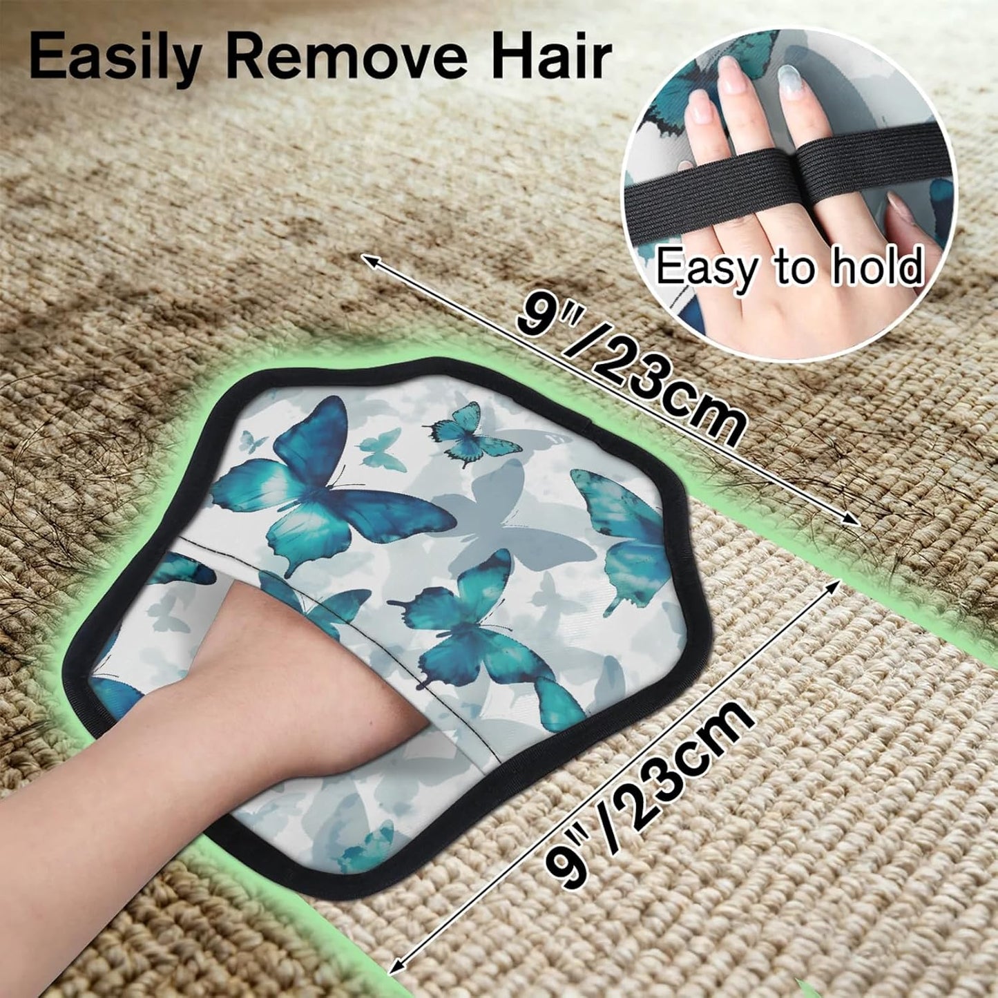 Pet Hair Removal Glove for Dogs Cats Reusable Washable Set