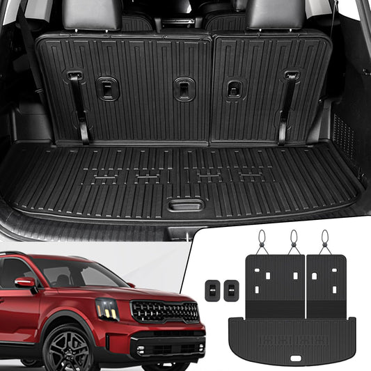 Cargo Mat with Backrest Mats for 2020-2025 Kia Telluride