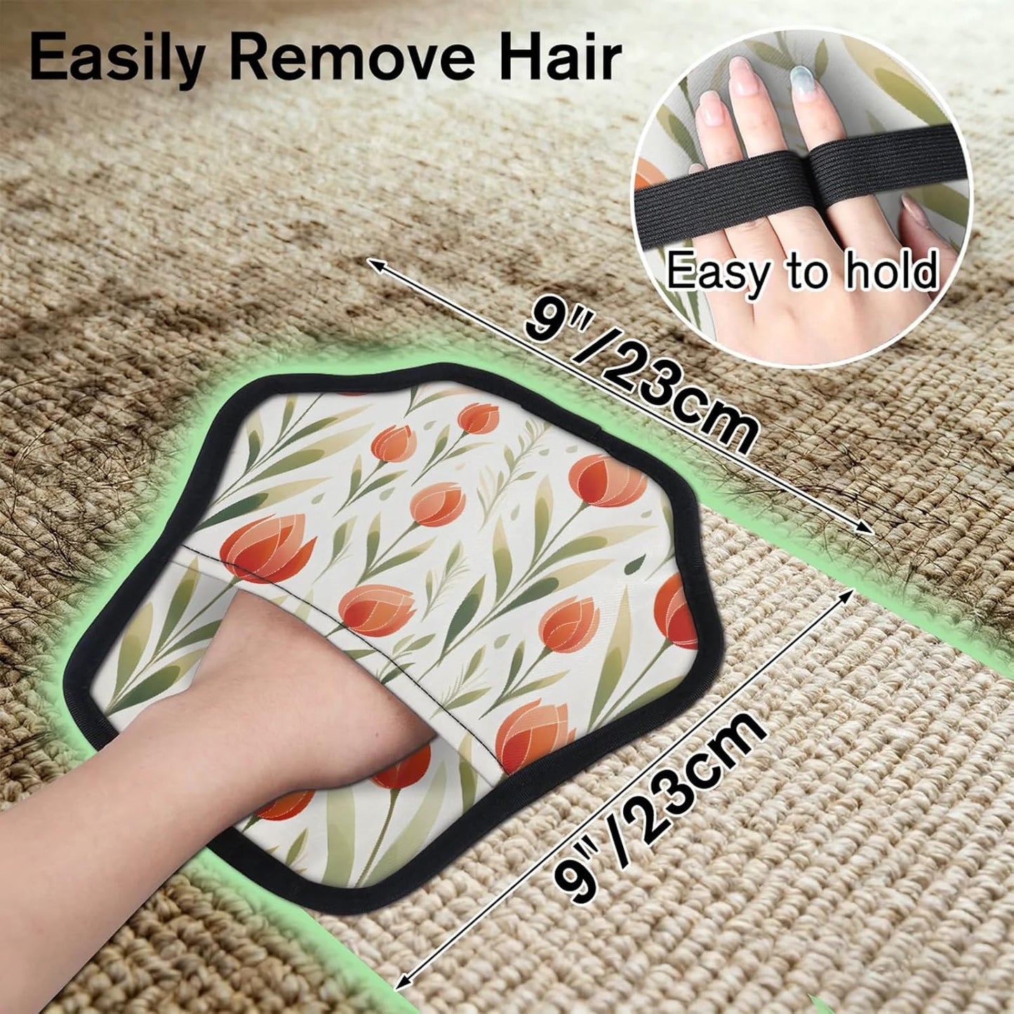 Pet Hair Removal Glove for Dogs Cats Reusable Washable Set
