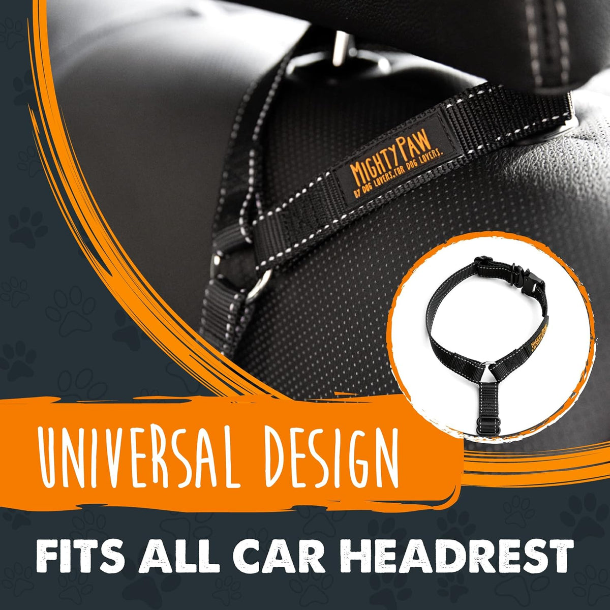 Dog Seat Belt For Car Headrest - Distraction Free Driving