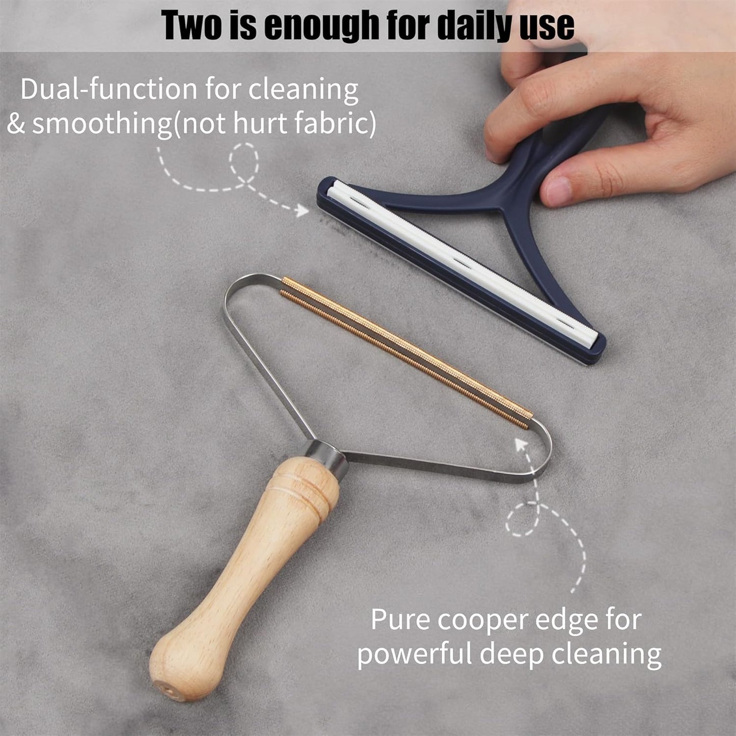 Pet Hair Removal Tool 2 Pack Dog Cat Pet Hair Remover for