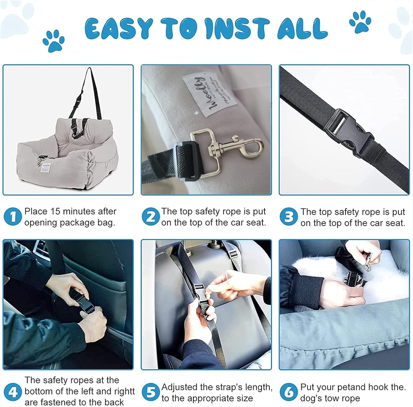 Aidou Dog Booster Seat for Small to Large Dogs & Cats