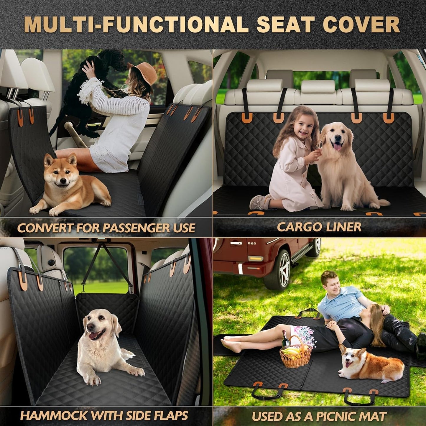 Dog Seat Cover, Car Seat Cover , Pet Seat Cover Dog